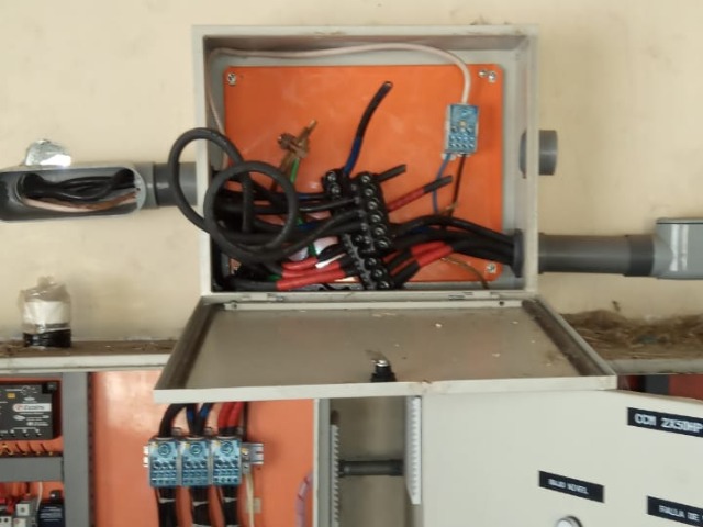 Se llevaron el cableado y el panel eléctrico de la estación de bombeo. Foto: Cortesía