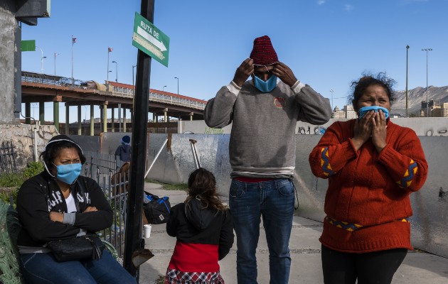 En campos de migrantes en México hay malas condiciones sanitarias. Foto / Daniel Berehulak para The New York Times.