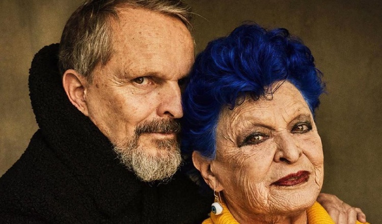 Miguel Bosé y su mamá, Lucía.  Instagram