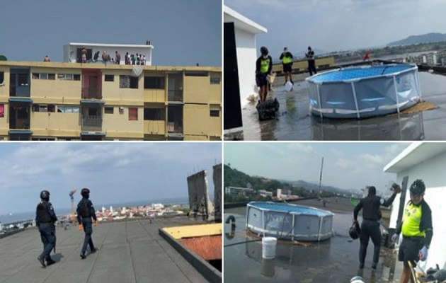 Los policías obligaron a los transgresores a botar el licor entre otras represalias. Foto: Policía Nacional.