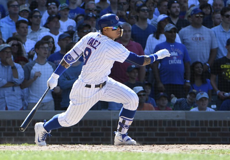 Javier Báez de los Cachorros de Chicago. Foto:AP