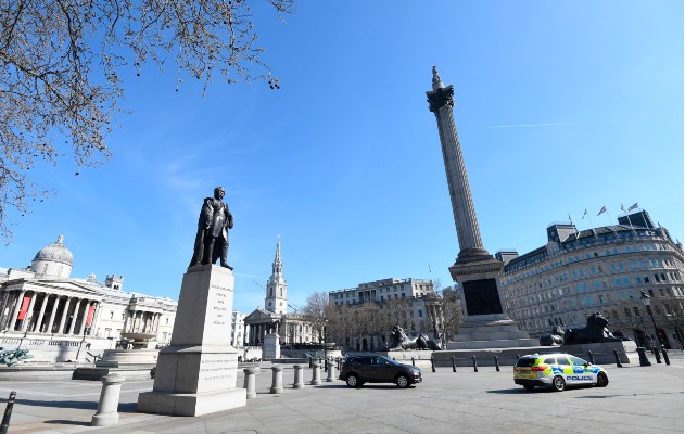 Imagen de Trafalgar Square en Londres el pasado 24 de marzo.