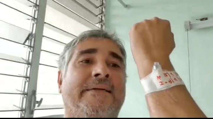 Periodista Rolando Aponte lucha contra el COVID19. 