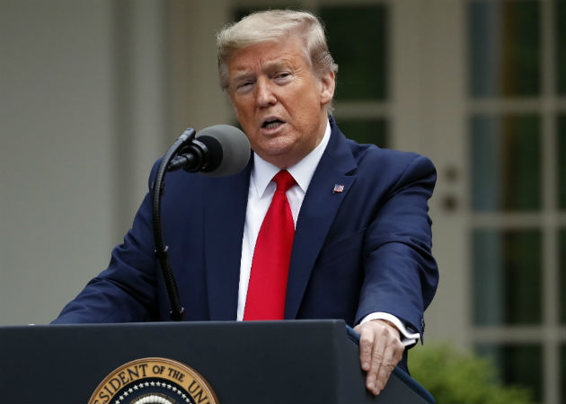 El presidente Donald Trump dijo que la OMS debe rendir cuentas. Foto: AP.