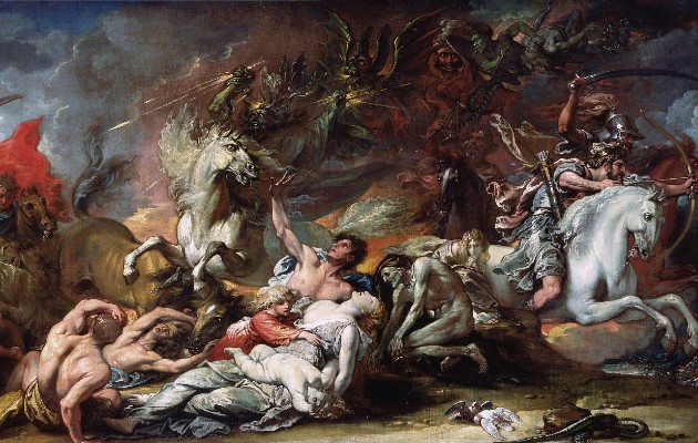 El apocalipsis es una narrativa común que surge en tiempos de crisis al procesar la gente sucesos impactantes. “Muerte en el Caballo Pálido”, de Benjamin West, de 1796.