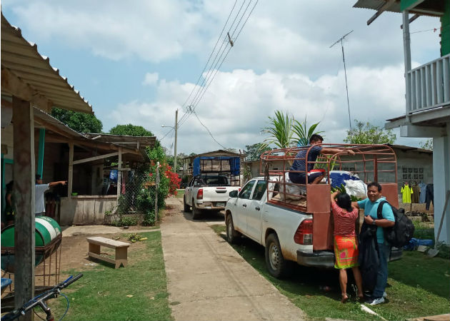 El transporte de los productos contó con el apoyo del Servicio Nacional de Fronteras (Senafront). Fotos: Cortesía.  