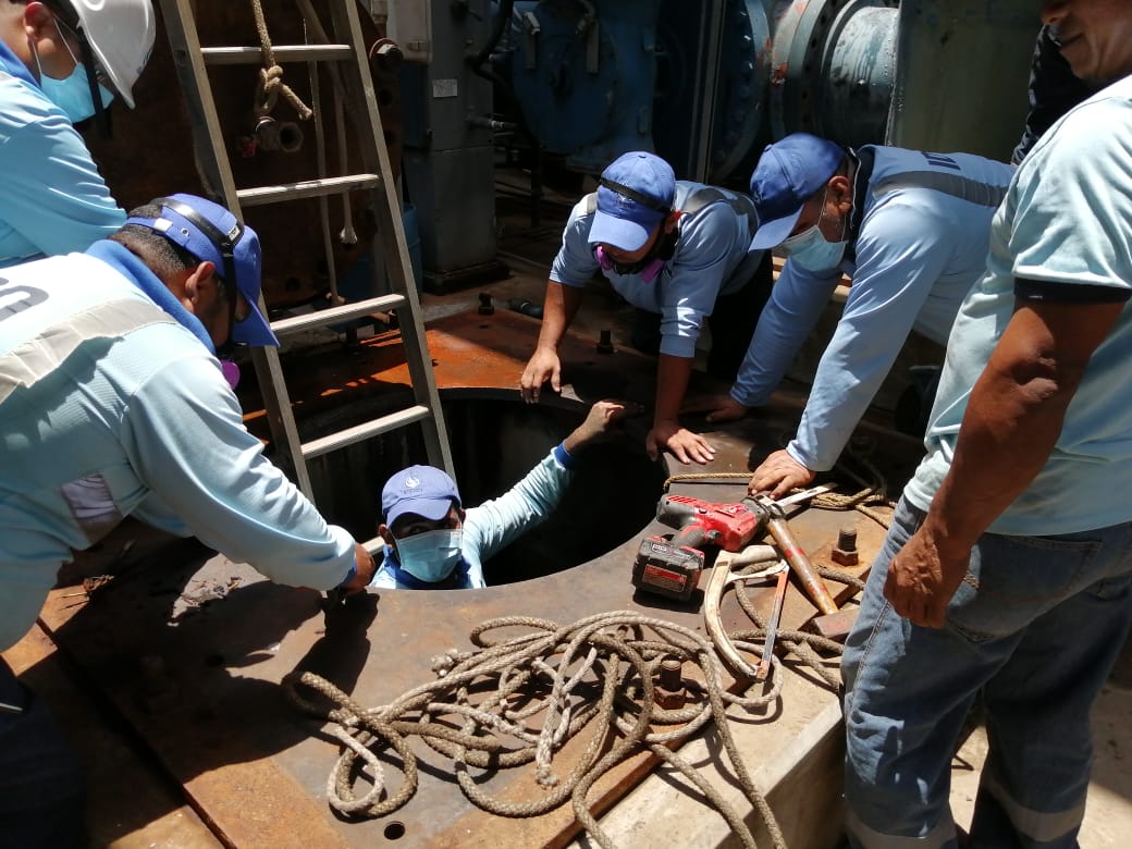 Trabajos en la planta potabilizadora de Chilibre.