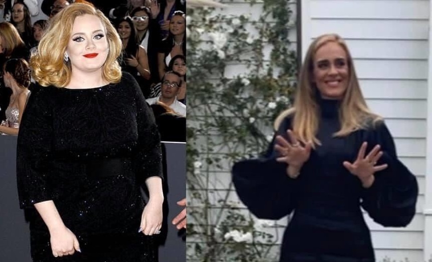 Adele está haciendo actividad física y dieta. 