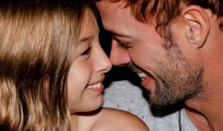 William Levy y su hija.  Instagram