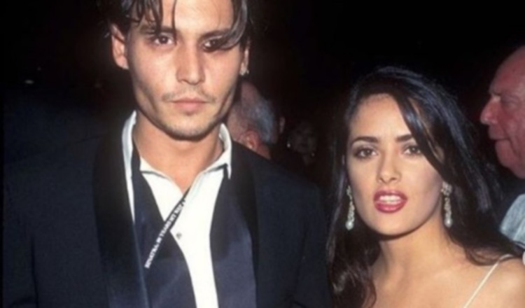 Salma Hayek y Jhonny Depp. Instagram