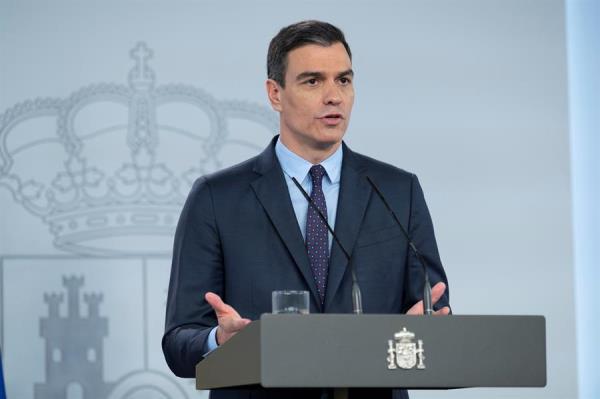 Pedro Sánchez, informa sobre las nuevas medidas que se adoptarán en el país para un retorno gradual. FOTO/EFE