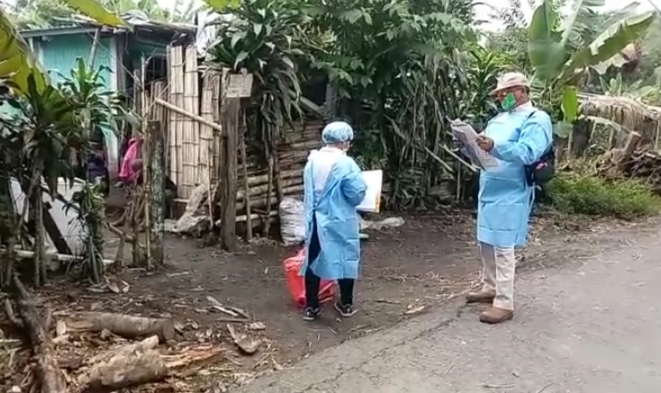 El Minsa realiza pruebas en el distrito de Alanje. 