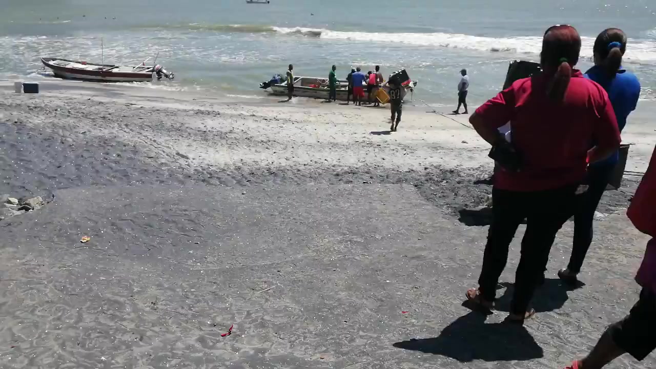 Según indican los pescadores, el fuerte olor proveniente de la playa se puede percibir a varios metros de distancia.