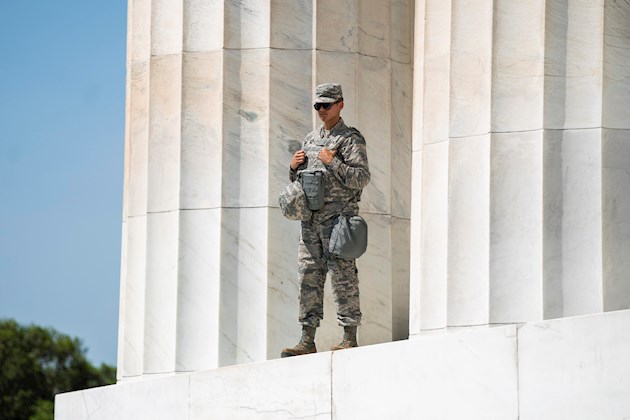 El objetivo de esos reservistas era ayudar a la policía municipal de Washington, que se había visto sobrepasada.