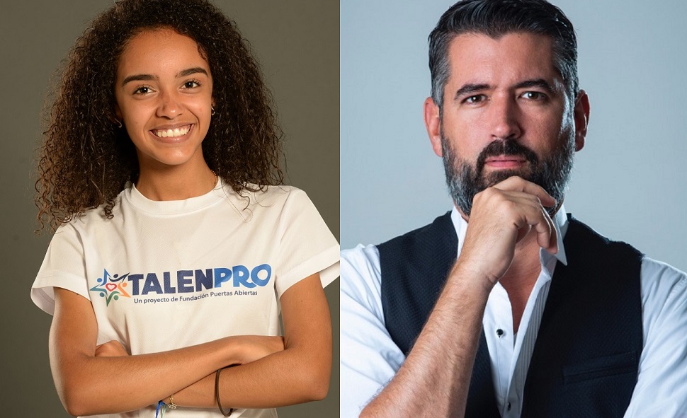 Dayana Batista, ganadora Mejor Intérprete 2018, y su mentor Ricardo Velásquez. Cortesía