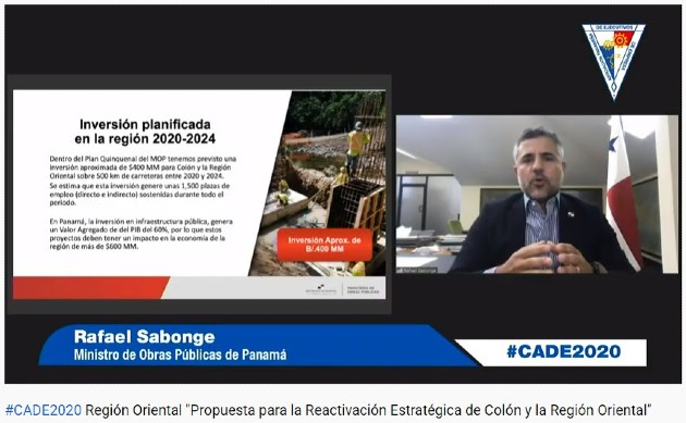 El Ministro de Obras Públicas, Rafael Sabonge, habló sobre las inversiones en el sector.