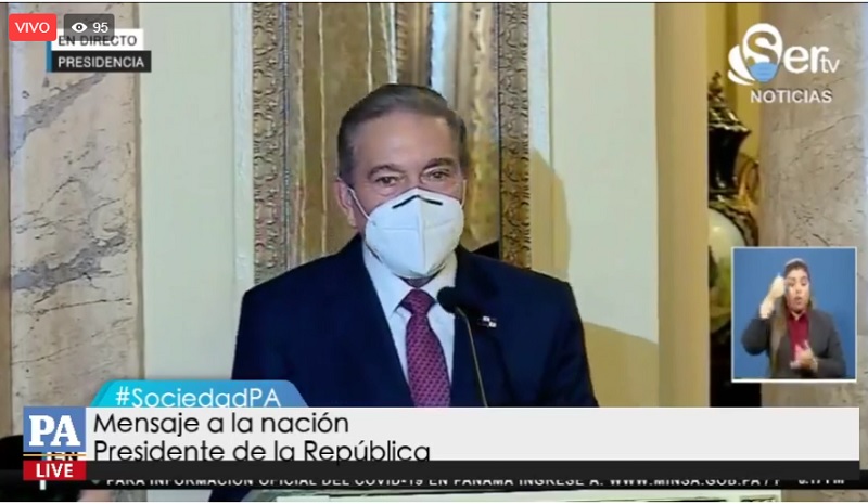[EN VIVO] Presidente Laurentino Cortizo le envía un mensaje a la nación