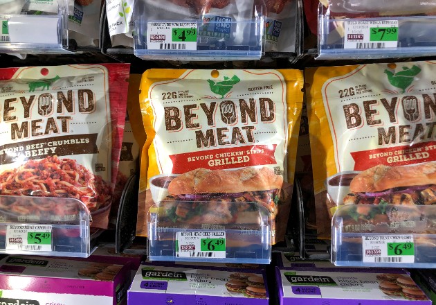 Beyond Meat, un producto sin carne, reportó ventas récord en el primer trimestre del año. Foto / Mike Blake/Reuters.