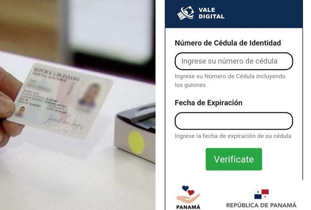 El vale digital se utiliza a través de la cédula de identidad personal. 