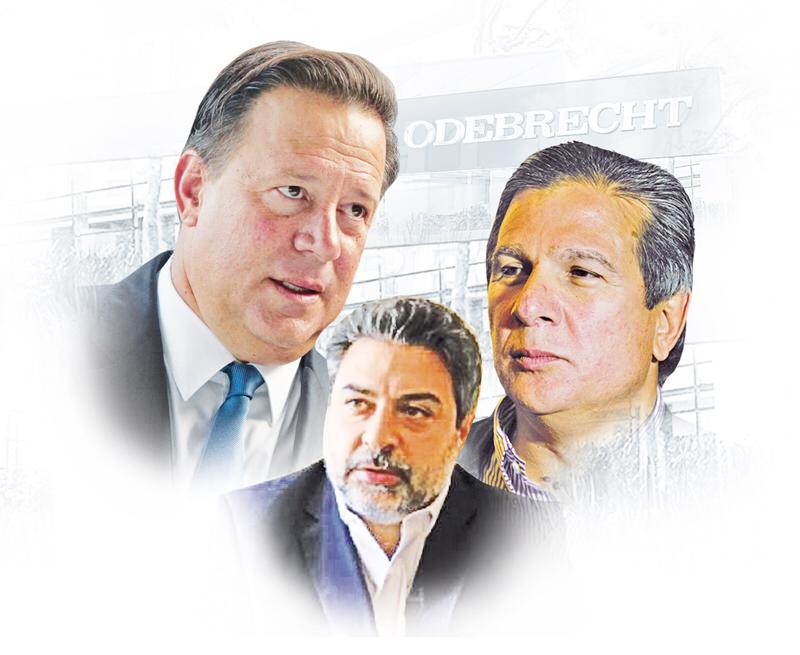 Juan Carlos Varela, Rodrigo Tacla Duran y José Luis Varela.