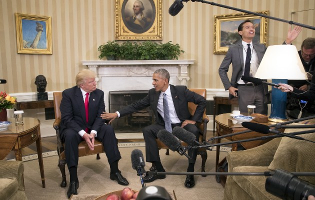 Barack Obama ha tenido cuidado al criticar a Donald Trump, su sucesor. Foto / Stephen Crowley/The New York Times.