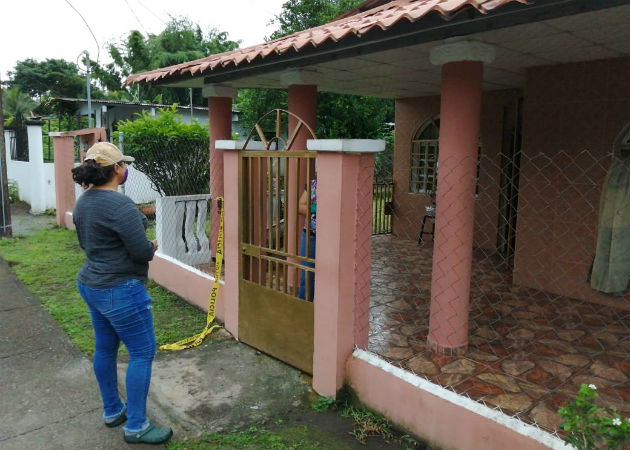 Entrada a la vivienda ubicada en La Mata de Bugaba. Fotos: José Vásquez.