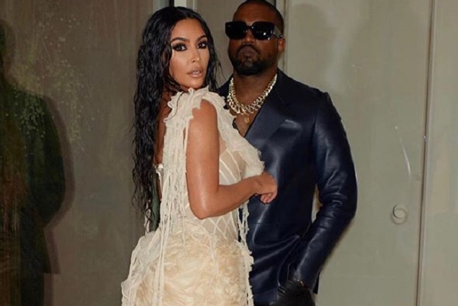 Kim Kardashian y Kanye West. Instagram