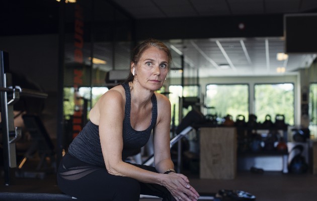 Goril Bjerkan fue al gimnasio varias veces por semana durante un estudio. Foto / Kyrre Lien para The New York Times.