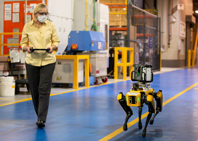  Los dos robots han sido llamados Fluffy y Spot, nombres comunes de perros en EE.UU. Fotos: EFE.