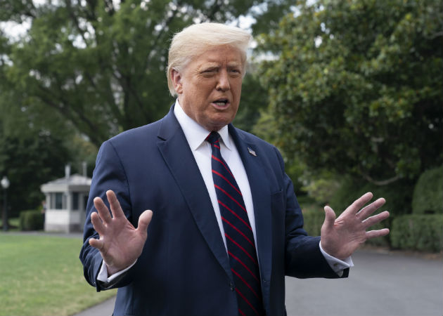 Trump aseguró que no ha tenido contacto recientemente con O'Brien. Fotos: EFE.