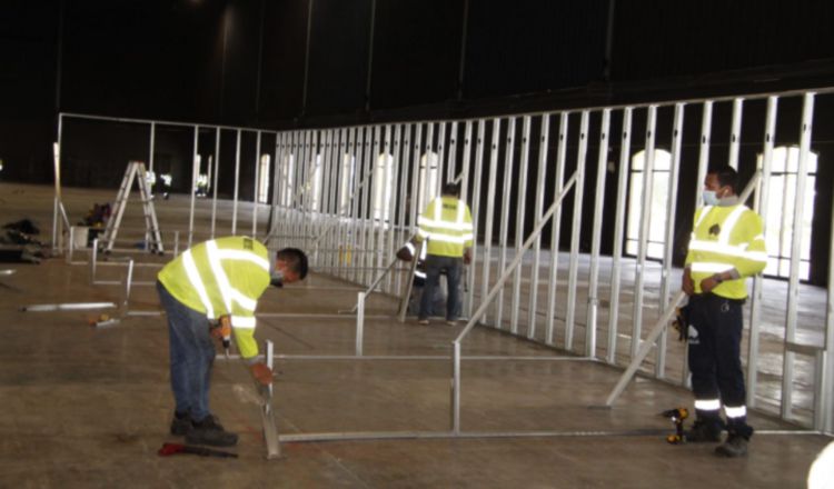 El Centro de Convenciones Figali estará listo la próxima semana para recibir a los pacientes que sean trasladados a este albergue. Archivo.