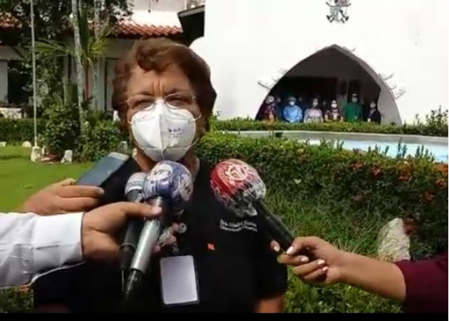Por coronavirus se encuentra en cuarentena la directora regional del Minsa en Chiriquí Imagen de archivo de la Dra. Gladys Novoa haciendo declaraciones a medios de prensa. Fotos: José Vásquez/Archivo.