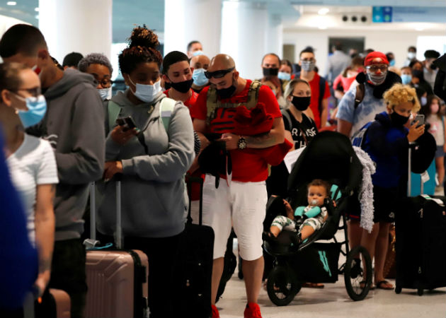 Se trata del primer vuelo con pasajeros tras casi cinco meses sin recibir turismo internacional. Fotos: Archivo/Ilustrativa.