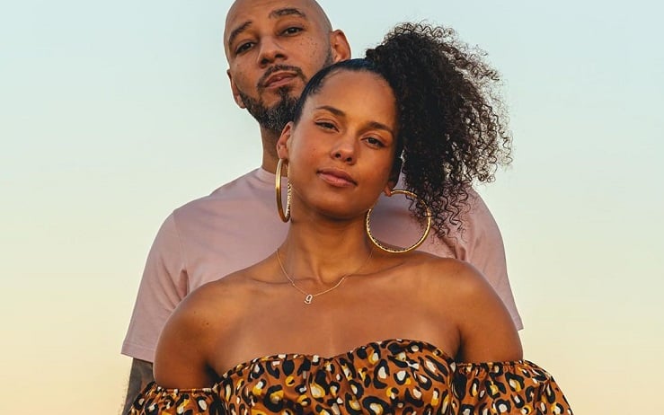 Alicia Keys y su esposo Swizz Beatz. Instagram