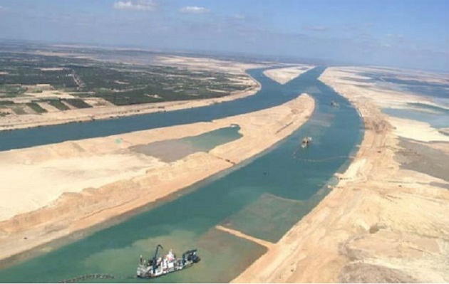 El nuevo Canal de Suez se inauguró en el 2015. EFE