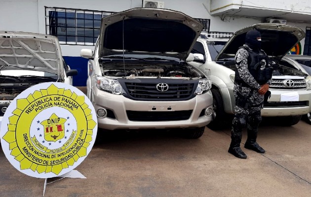 Policía Nacional recuperan autos con reporte de hurto en Coclé. Foto: Cortesía