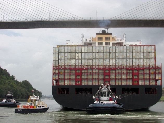 Los peajes del Canal de Panamá mostraron un aumento por el orden del 0.2% con un incremento en el tránsito de buques Neopanamax en 9.1%. Foto/Cortesía