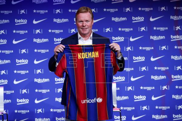 Ronald Koeman fue presentado como nuevo técnico del Barcelona. Foto:EFE