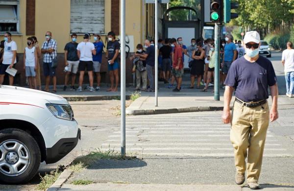 Lombardía (con capital en Milán) es la segunda región con más contagios nuevos el último día, con 185 casos, seguida de Véneto (también en el norte, con capital en Venecia), FOTO/EFE