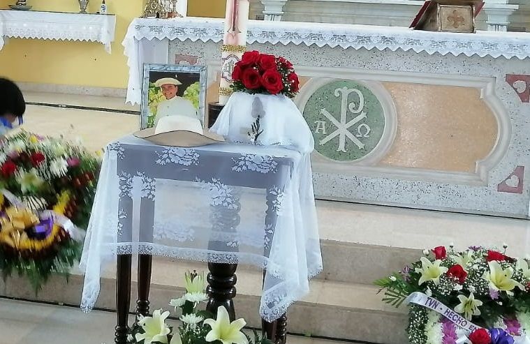 Durante el acto religioso. Foto: Thays Domínguez Durante el acto religioso. Foto: Thays Domínguez