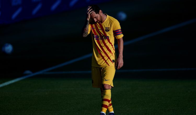 Leo Messi tuvo actividad en el partido de ayer ante el Nástic. EFE