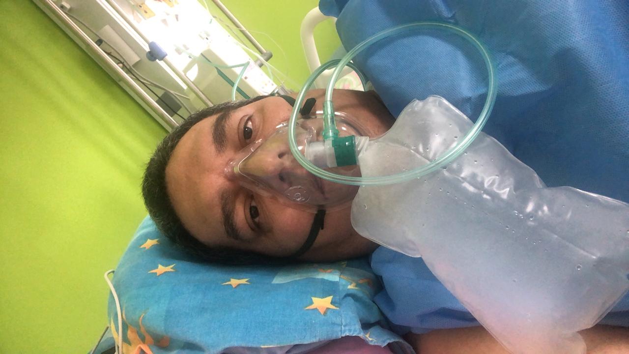 Jorge Espino estuvo 30 días en el hospital afectado por el coronavirus.