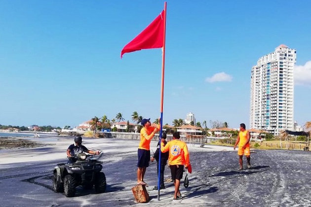 El uso de playas, ríos y balnearios a nivel nacional fue prohibido desde el pasado 15 de marzo. Foto cortesía Sinaproc