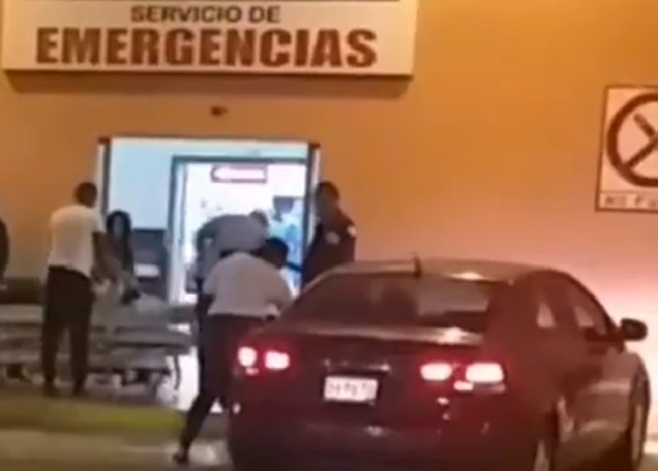 La víctima fue traslada al hospital