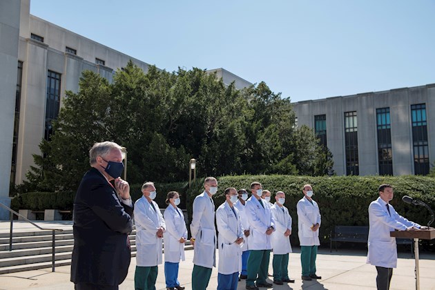 En un comunicado, el médico presidencial, Sean Conley, reiteró que Trumo