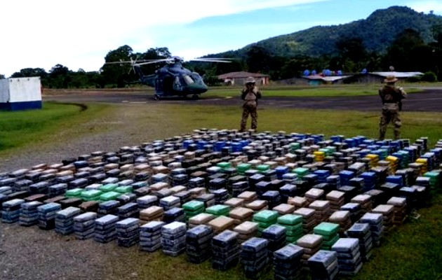 Droga en Isla Colón. Foto:Senan