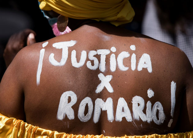  Mery Cortez, madre de Romario Veloz, asesinado durante las protestas en Chile desde octubre de 2019. Foto: EFE.
