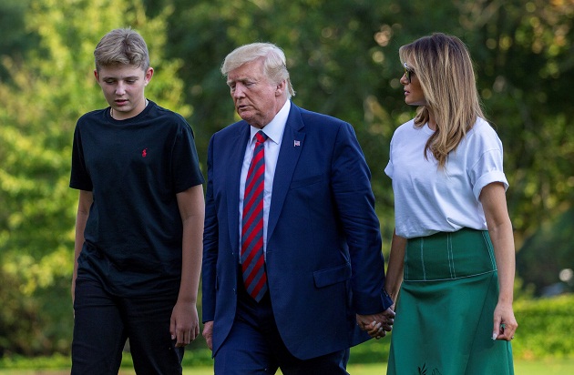 Melania Trump tenía previsto participar junto a su marido, el presidente Donald Trump, en un mitin este martes en la localidad de Erie. Foto: EFE