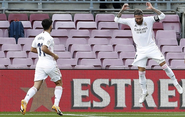 Sergio Ramos marcó de penal para el Madrid.