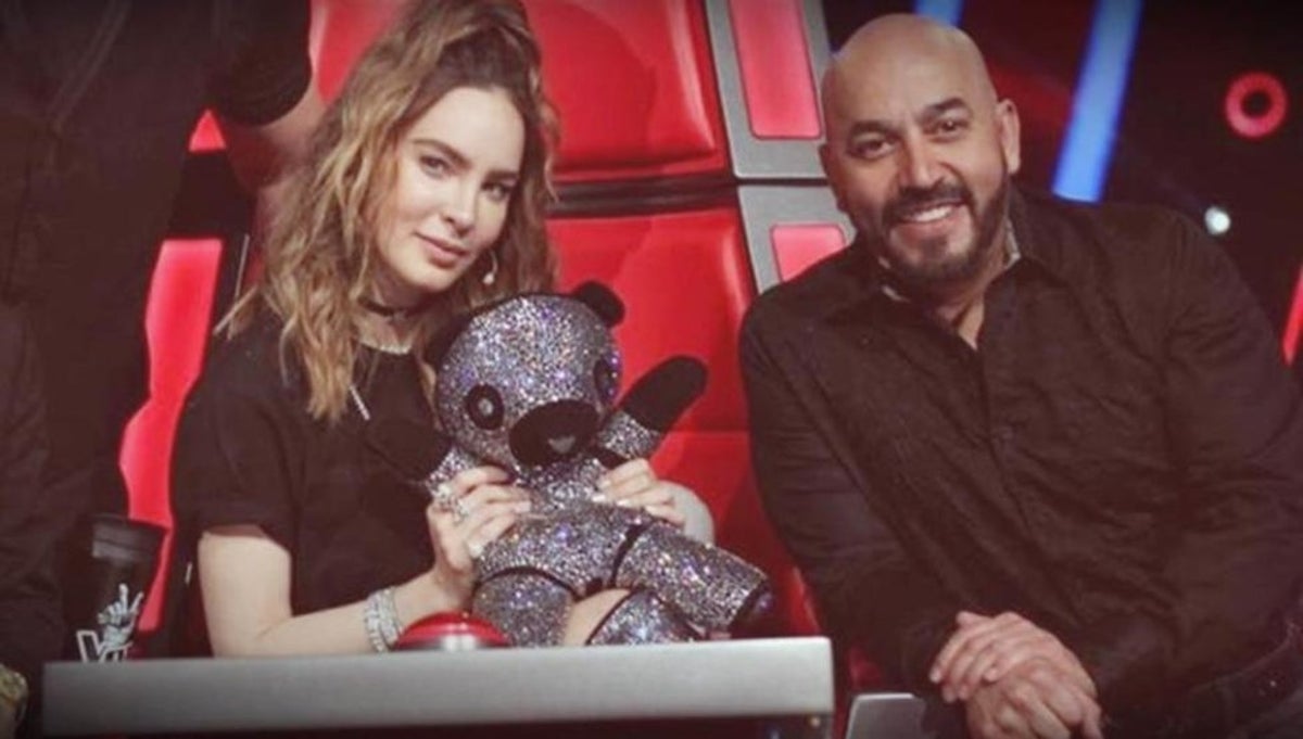 Belinda y Lupillo en el programa La Voz México. Archivo